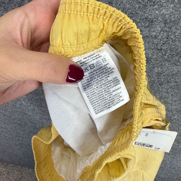 New H&M Swim Shorts Trunks Men M Medium Yellow Drawstring Lined Pockets Swimwear - Picture 6 of 7